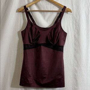 Ruby Ribbon Cami size 44 purple black lace